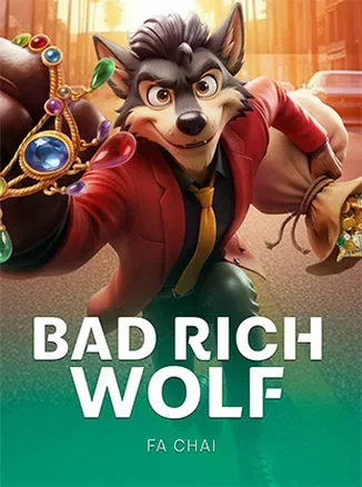 ภาพประกอบเกมสล็อต Bad Rich Wolf จากค่าย FaChai บน pgjoker vip