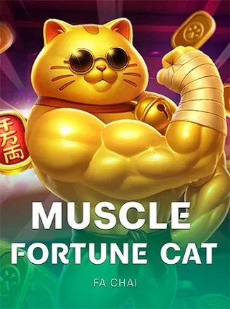 ภาพหน้าจอเกมสล็อต Muscle Fortune Cat จากค่าย FaChai บน pgjoker